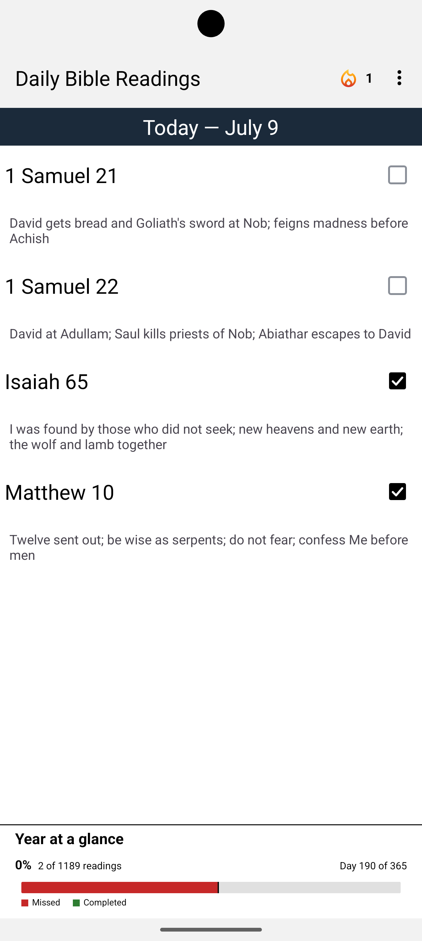 Mobile app screenshot 1